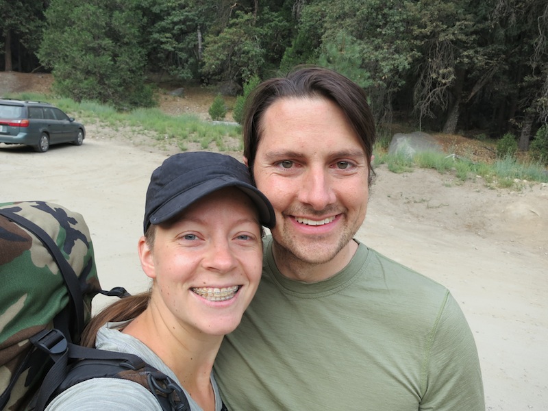 With my incredible partner Russell about to start the hike.