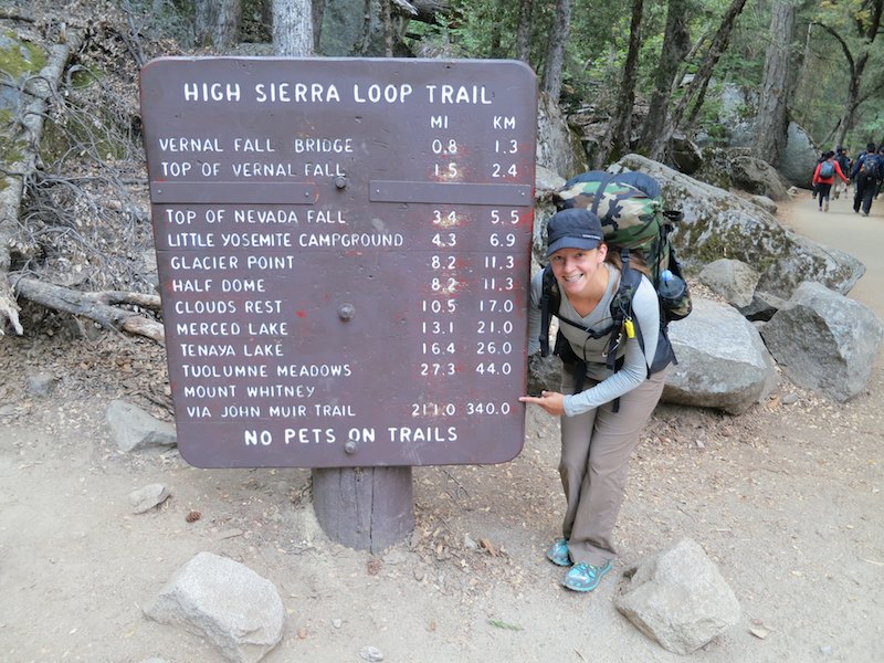 John muir shop trail half dome