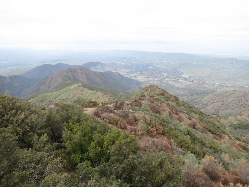 Looking north & east from the Mount Diablo Summit